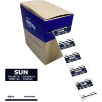 Avery Zweckform DLSSUNREV 1000 Multifunctionele etiketten 25 x 25 mm Papier Zwart 1 stuk(s) Weer verwijderbaar Handschriften