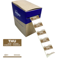 Avery Zweckform DLSTHUREV 1000 Multifunctionele etiketten 25 x 25 mm Papier Bruin 1 stuk(s) Weer verwijderbaar Handschriften