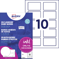 Avery Zweckform J4785 20 Naamplaatje Kennzeichnungsetiketten (b x h) 80 mm x 50 mm 200 stuk(s)