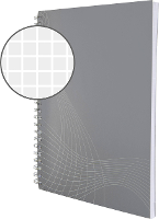 Avery Zweckform Notitieboek notizio 7025 Geruit Donkergrijs Aantal paginas: 90 DIN A4