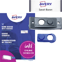 Avery Zweckform POL30MA02 10DR Naamplaatje (b x h) 70 mm x 30 mm 10 stuk(s)