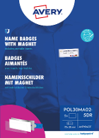 Avery Zweckform POL30MA02 5DR Naamplaatje (b x h) 70 mm x 30 mm 5 stuk(s)