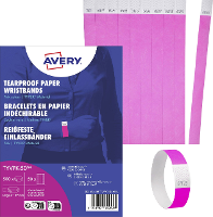 Avery Zweckform TYVPK 50 Toegangsbandje (l x b) 256 mm x 19 mm kleefstrip 500 stuk(s)