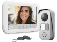 Avidsen 112271 Complete set voor Video deurintercom 2 draads 1 gezinswoning Wit, Grijs