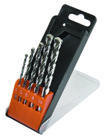 AVIT AV08010 Carbide Steen spiraalboorset 5 delig 4 mm, 5 mm, 6 mm, 8 mm, 10 mm Cilinderschacht 1 set(s)