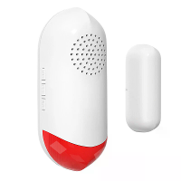 AW401S Tuya WiFi Deurraam Sensor Alarm Huisveiligheid Draadloze Magnetische Sensor Diefstal Alarm Geluid en Licht Slimme
