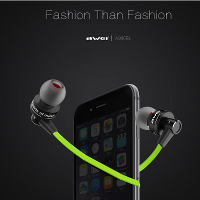Awei A990bl Noise Isolation 4.0 Bluetooth Waterproof Sport Mic Earphone For Iphone 6s Plus Samsung