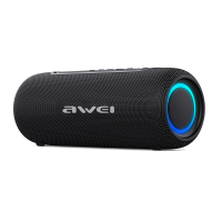 Awei KA8 Draadloze bluetooth 5.3 Spreker Draagbare Spreker 360° Surround Stereo Diepe Bas RGB Licht TWS 2000mAh Buitensh