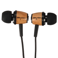 Awei Q9 Super Bass Wooden Headphones Earphones Headset