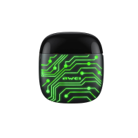 AWEI T28 Pro TWS Bluetooth 5.1 Oortelefoon stereo bas AAC geluid 13 mm aandrijfeenheden 30 ms gamingmodus met lage laten