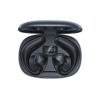 AWEI T67 Luchtgeleiding Oortelefoon Bluetooth 5.3 10Mm Drivers HiFi Stereo LED Digitale Display Lage Latency Gaming Spor