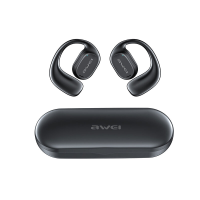 AWEI T69 Luchtgeleiding Oortelefoon Bluetooth 5.2 HiFi Stereo 300mAh Batterij IPX6 Waterdicht LED Digitaal display Oorcl