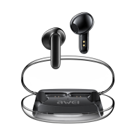 AWEI T85 TWS bluetooth 5.3 Oortelefoon met 10 mm bewegende spoel, HiFi stereo bas, ENC ruisonderdrukking, IPX6 waterdich