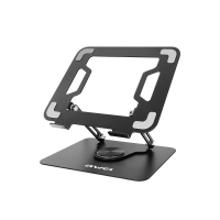 AWEI X46 dubbele as 360 ° roterende metalen hefbeugel Stand Holder voor 11 17,3 inch tablet laptop