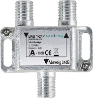 Axing BAB 1 24P Kabel TV lasdoos 1 voudig 5   1218 MHz