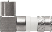 F stekker compressie, recht, Quickfix Kabeldiameter: 5.1 Mm
