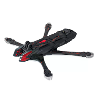 Axisflying Manta 5 pro Squashed X / DC 5 Inch Carbon Fiber Frame Kit Ondersteuning DJI O4 Pro voor DIY Freestyle RC FPV