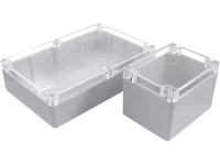 Axxatronic 7300 399c Installatiebehuizing 160 X 160 X 90 Abs Lichtgrijs, Helder 1 Stuks