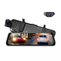 AZDOME AR09 Dual Camera Dash Cam 2K Voorkant 1080P Achter 10 inch IPS Touchscreen Nachtzicht WiFi Parkeer Monitor Achter