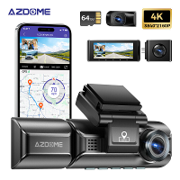 AZDOME Dash Cam M550 Max 4K+1K+2K Ingebouwde GPS WiFi Auto Dashboard Camera Voor Binnen Achter 3 Weg IR Nachtzicht Auto