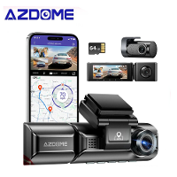 AZDOME M550 Pro Auto Dash Cam 3 kanaals 4K 5.8Ghz WiFi Voorste Cabine 1080P Achter DVR Cam GPS Nachtzicht Gratis 64G TF 
