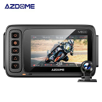 AZDOME Motorfiets Rij Recorder Voor Achter Dubbele Lens DVR BSD Waarschuwingsfunctie Waterdichte Lens HD Groothoek GPS T