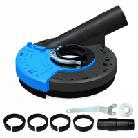 B 125X 5 inch stofafzuiging shroud voor 125mm haakse slijper stofkap voor diamantkopslijpwiel met vacuümadapter voor sli