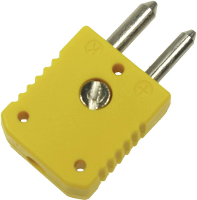 B + B Thermo Technik 0220 0004 Standaardaansluitstekker voor thermo element Geel Inhoud: 1 stuk(s)