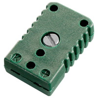 B + B Thermo Technik Miniatuurkoppeling type K, groen  50…+120 °C Groen Inhoud: 1 stuk(s)