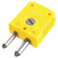 B + B Thermo Technik Standaardstekker type K, geel  50…+120 °C Geel Inhoud: 1 stuk(s)