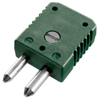 B + B Thermo Technik Standaardstekker type K, groen  50…+120 °C Groen Inhoud: 1 stuk(s)