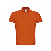 Oranje grote maten poloshirt / polo t shirt basic van katoen voor heren