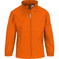 B&C Regenjas   kinderen   oranje   sirocco windjas   nylon