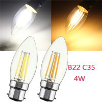 B22 C35 4w Cob Filament Bulb Eison Vintage Candle Clear Glass Lamp Non Dimmable Ac 220v