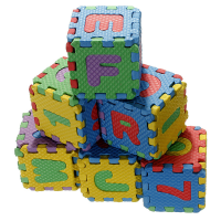 Baby Colorful Eva Foam Alphabet Letters Numbers Mat Jigsaw Puzzle
