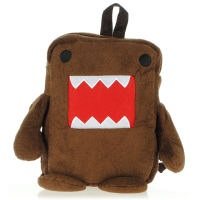 Baby Plush Backpack Soft Cartoon Brown Bag Domo Kun Figure
