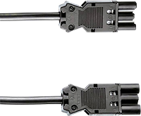 Bachmann 375.0551 Stroom Verlengkabel Zwart 4.00 M