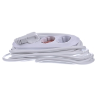 Bach SMART 3xSchuko weiß Strom 5,0m