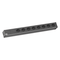 Bachmann 800.1259 19 Inch Stekkerdoos voor patchkast 1 HE Contactdoos T13 Vast inbouw Meerdere kleuren