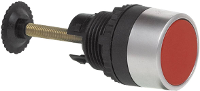 BACO 223861 L21HA01 Reset toets Kunststof frontring, Verchroomd Rood 1 stuk(s)