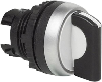 BACO 223921 L21MA01 Keuzetoets Kunststof frontring, Verchroomd Zwart 2 x 45 ° 1 stuk(s)