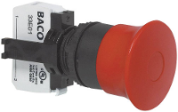BACO L22DD01A Noodstopschakelaar Kunststof frontring, Zwart IP69K 1 stuk(s)