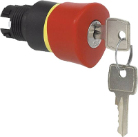 BACO L22GR01 Noodstopknop Kunststof frontring, Zwart IP69K 1 stuk(s)