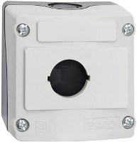 BACO LBX0100 224200 1 inbouwplaats (l x b x h) 74 x 74 x 47.9 Mm Grijs, Zwart 1 stuk(s)