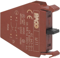 BACO LM11 Contactelement 1x NC, 1x NO Moment 600 V 1 stuk(s)