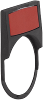 BACO LWP33 Labeldrager (b x h) 30 mm x 45 mm Zwart 1 stuk(s)