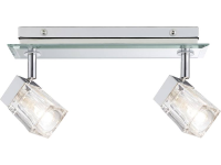 Badkamer Plafondlamp Led G9 40 W Paulmann Trabani 70841 Chroom, Transparant