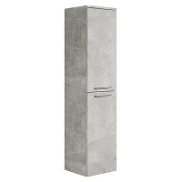 Badplaats Badkamerkast Saturnus 35 x 35 x 130 cm   Beton Grijs   Hangende