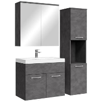 Badplaats Badkamermeubel Set Montreal 60 cm   Donker Grijs   Badmeubel met