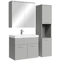 Badplaats Badkamermeubel Set Montreal 60 cm   Mat Grijs   Badmeubel met